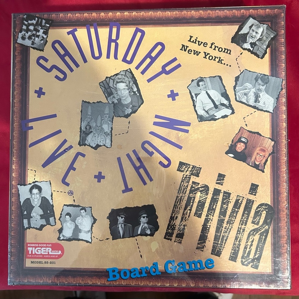 Saturday Night Live Trivia Board Game - Gold and Black - unopened! Still sealed!